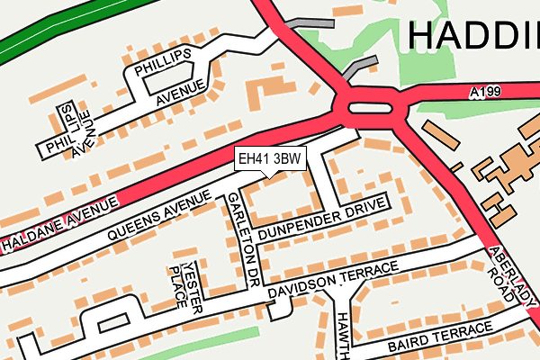 EH41 3BW map - OS OpenMap – Local (Ordnance Survey)
