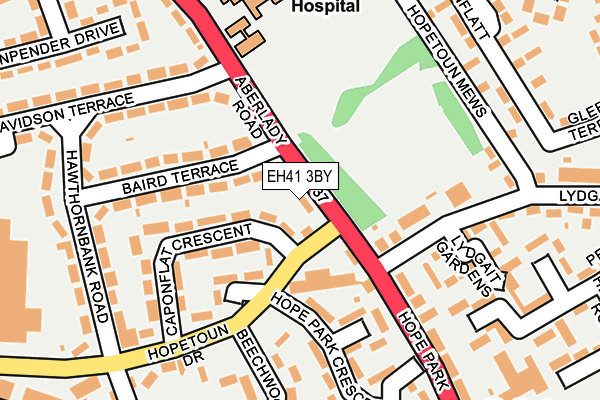 EH41 3BY map - OS OpenMap – Local (Ordnance Survey)