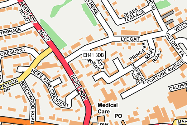 EH41 3DB map - OS OpenMap – Local (Ordnance Survey)