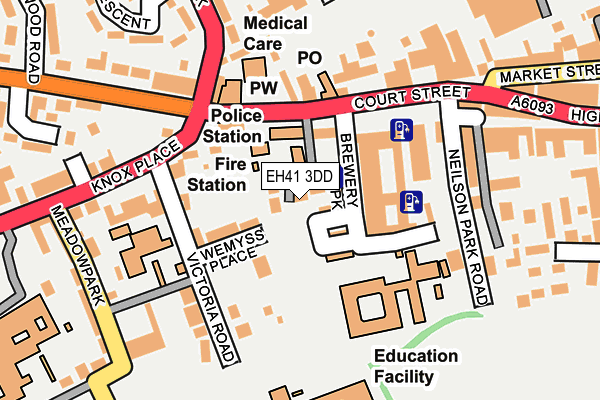 EH41 3DD map - OS OpenMap – Local (Ordnance Survey)