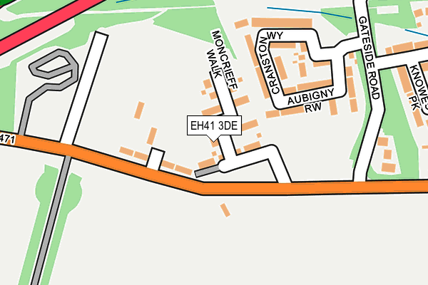 EH41 3DE map - OS OpenMap – Local (Ordnance Survey)