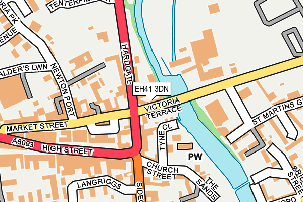 EH41 3DN map - OS OpenMap – Local (Ordnance Survey)