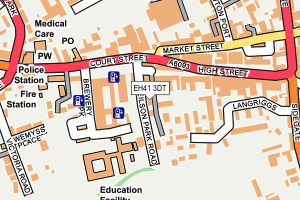 EH41 3DT map - OS OpenMap – Local (Ordnance Survey)