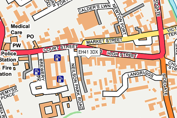 EH41 3DX map - OS OpenMap – Local (Ordnance Survey)