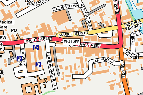 EH41 3EF map - OS OpenMap – Local (Ordnance Survey)
