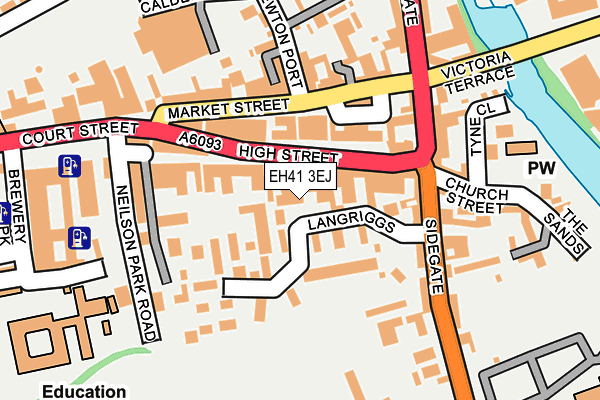 EH41 3EJ map - OS OpenMap – Local (Ordnance Survey)