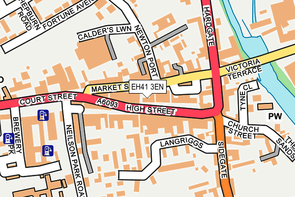 EH41 3EN map - OS OpenMap – Local (Ordnance Survey)