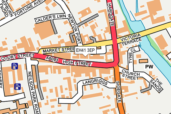 EH41 3EP map - OS OpenMap – Local (Ordnance Survey)