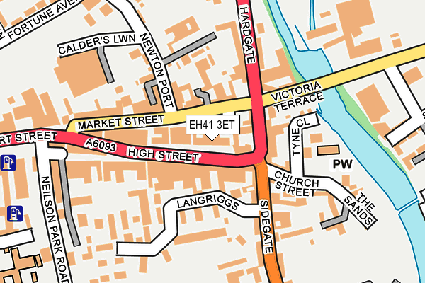 EH41 3ET map - OS OpenMap – Local (Ordnance Survey)