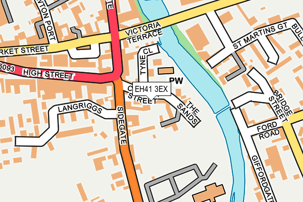 EH41 3EX map - OS OpenMap – Local (Ordnance Survey)