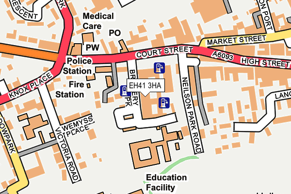 EH41 3HA map - OS OpenMap – Local (Ordnance Survey)