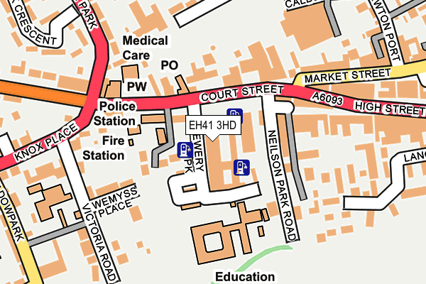 EH41 3HD map - OS OpenMap – Local (Ordnance Survey)
