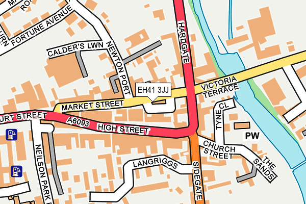 EH41 3JJ map - OS OpenMap – Local (Ordnance Survey)