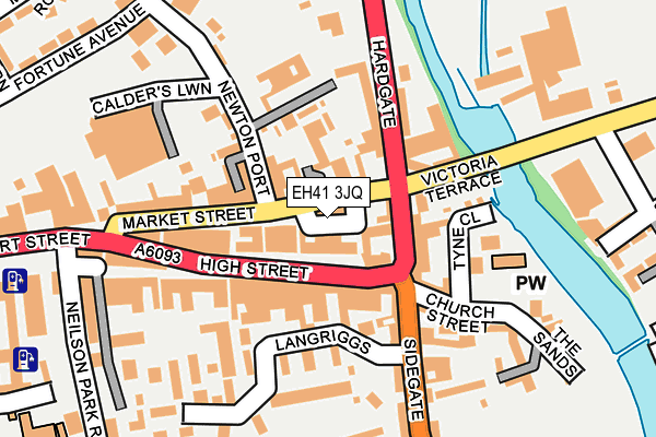 EH41 3JQ map - OS OpenMap – Local (Ordnance Survey)