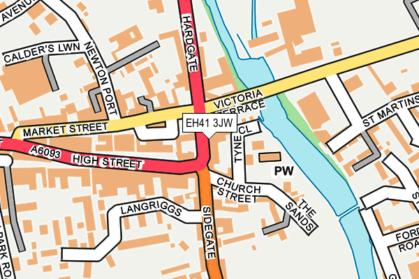 EH41 3JW map - OS OpenMap – Local (Ordnance Survey)