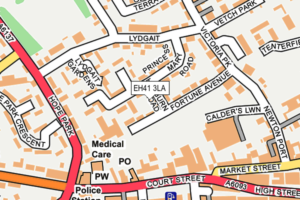EH41 3LA map - OS OpenMap – Local (Ordnance Survey)