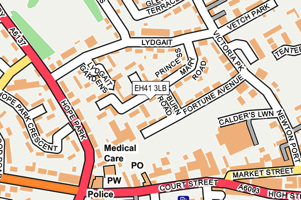 EH41 3LB map - OS OpenMap – Local (Ordnance Survey)