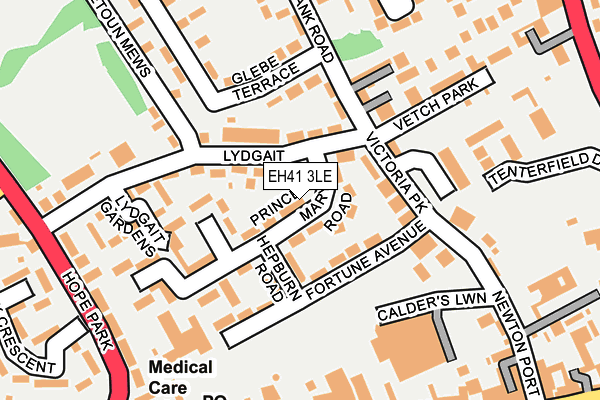 EH41 3LE map - OS OpenMap – Local (Ordnance Survey)