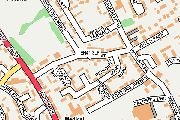 EH41 3LF map - OS OpenMap – Local (Ordnance Survey)