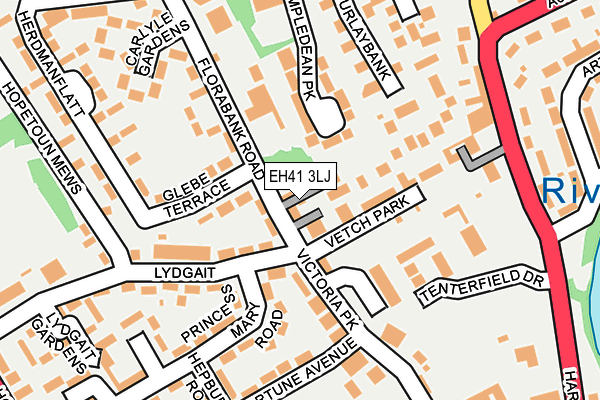 EH41 3LJ map - OS OpenMap – Local (Ordnance Survey)