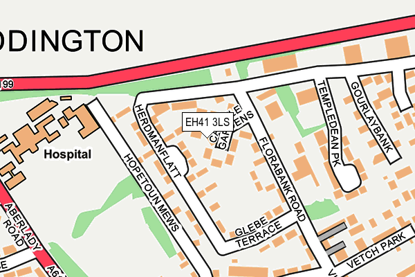 EH41 3LS map - OS OpenMap – Local (Ordnance Survey)