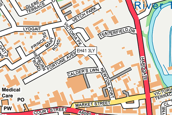 EH41 3LY map - OS OpenMap – Local (Ordnance Survey)