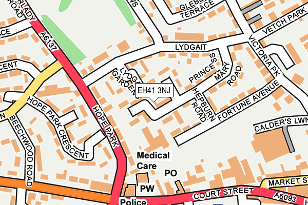 EH41 3NJ map - OS OpenMap – Local (Ordnance Survey)