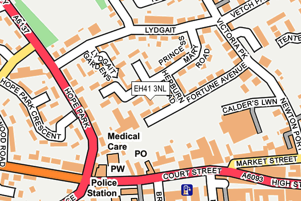EH41 3NL map - OS OpenMap – Local (Ordnance Survey)