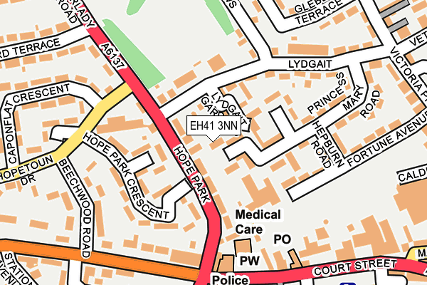 EH41 3NN map - OS OpenMap – Local (Ordnance Survey)