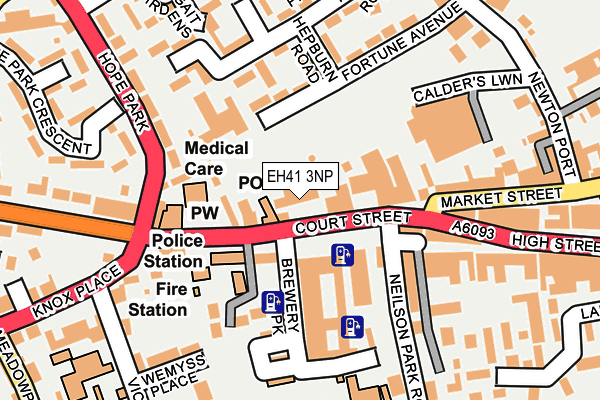 EH41 3NP map - OS OpenMap – Local (Ordnance Survey)