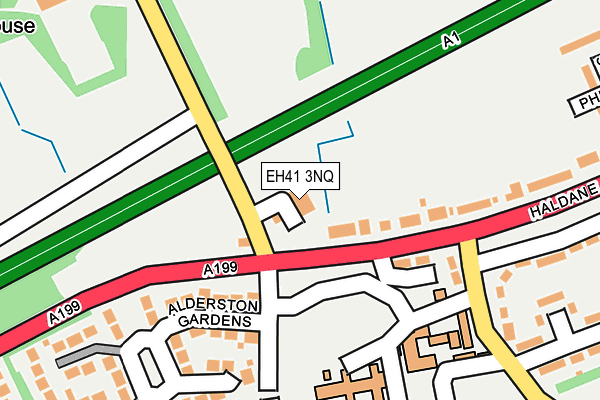 EH41 3NQ map - OS OpenMap – Local (Ordnance Survey)