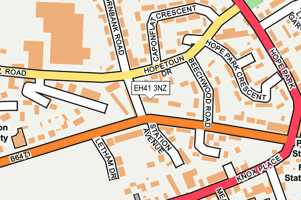 EH41 3NZ map - OS OpenMap – Local (Ordnance Survey)