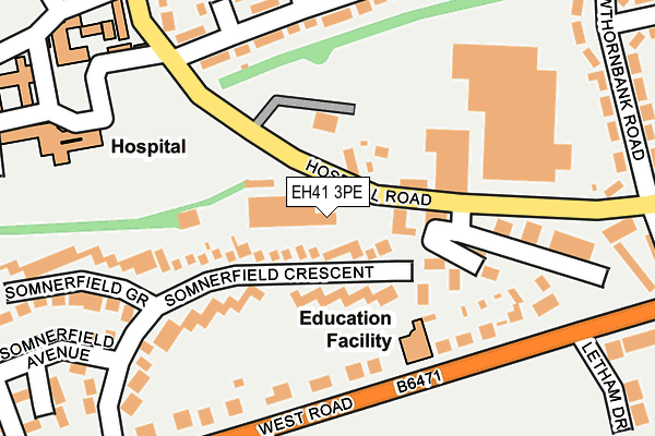EH41 3PE map - OS OpenMap – Local (Ordnance Survey)