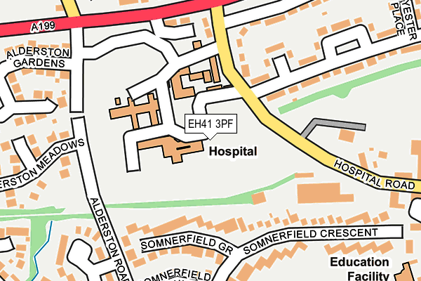 EH41 3PF map - OS OpenMap – Local (Ordnance Survey)