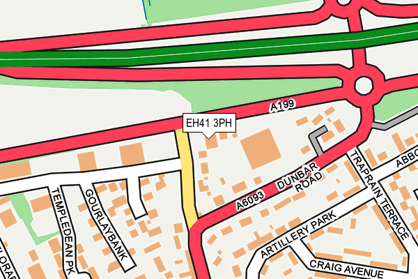 EH41 3PH map - OS OpenMap – Local (Ordnance Survey)