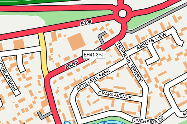 EH41 3PJ map - OS OpenMap – Local (Ordnance Survey)