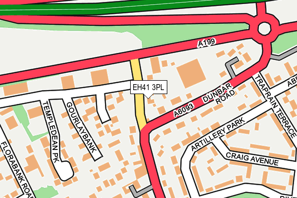 EH41 3PL map - OS OpenMap – Local (Ordnance Survey)