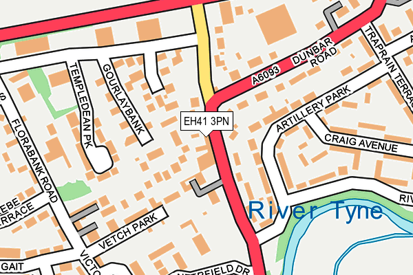 EH41 3PN map - OS OpenMap – Local (Ordnance Survey)