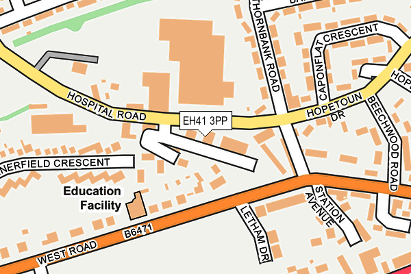 EH41 3PP map - OS OpenMap – Local (Ordnance Survey)