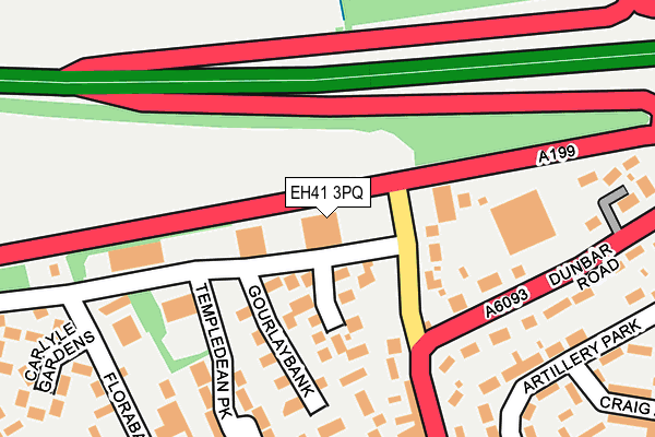 EH41 3PQ map - OS OpenMap – Local (Ordnance Survey)