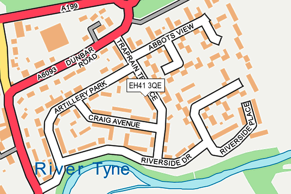 EH41 3QE map - OS OpenMap – Local (Ordnance Survey)