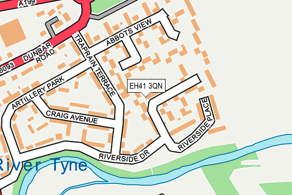 EH41 3QN map - OS OpenMap – Local (Ordnance Survey)