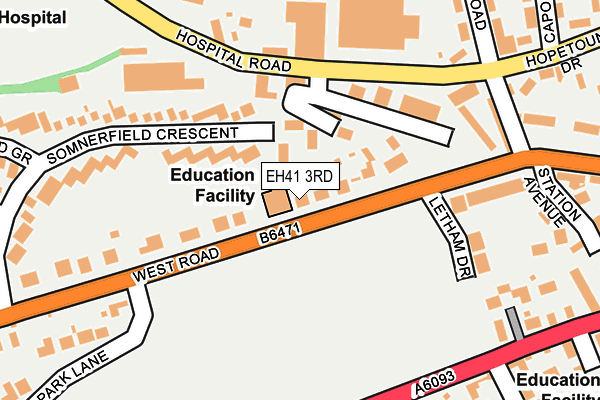 EH41 3RD map - OS OpenMap – Local (Ordnance Survey)