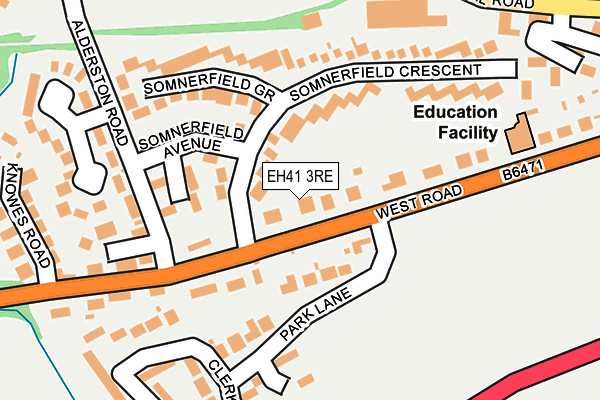EH41 3RE map - OS OpenMap – Local (Ordnance Survey)
