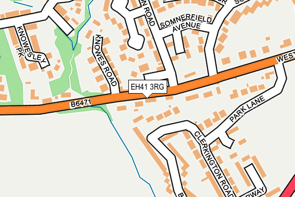 EH41 3RG map - OS OpenMap – Local (Ordnance Survey)