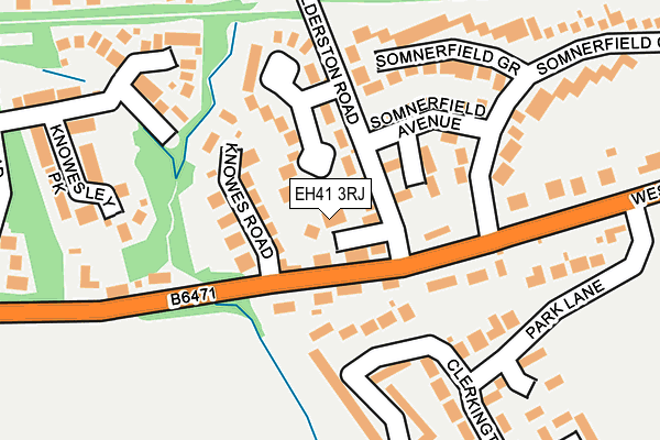 EH41 3RJ map - OS OpenMap – Local (Ordnance Survey)