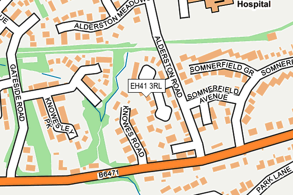 EH41 3RL map - OS OpenMap – Local (Ordnance Survey)
