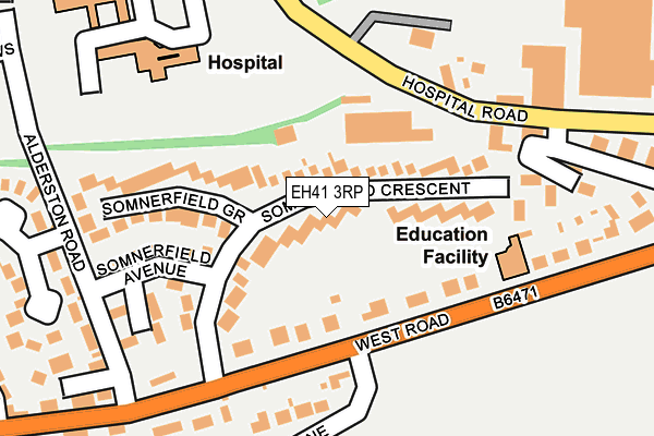 EH41 3RP map - OS OpenMap – Local (Ordnance Survey)