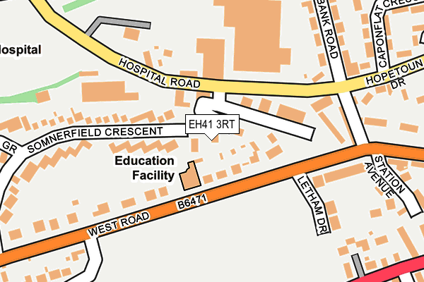 EH41 3RT map - OS OpenMap – Local (Ordnance Survey)