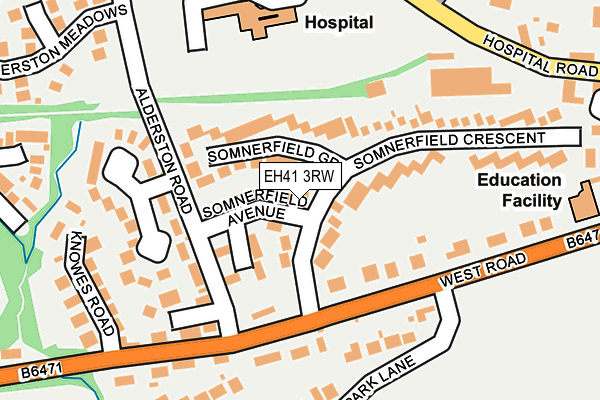 EH41 3RW map - OS OpenMap – Local (Ordnance Survey)